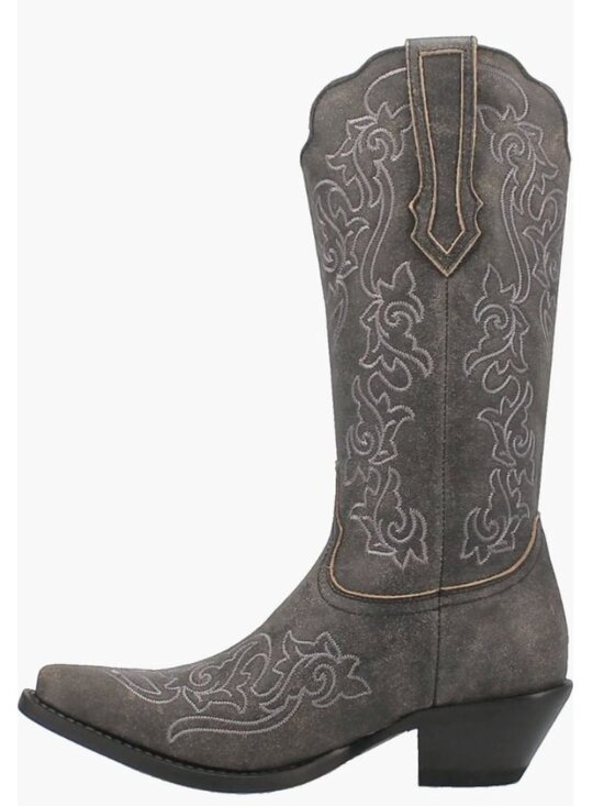 dingo Shoes - Dingo Flirty N Fun Western Boot Grey Leather Size Womens 7 [jb]